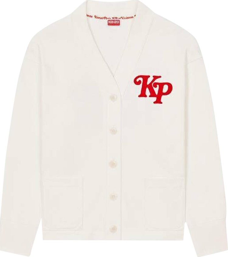 Kenzo x Verdy Embroidered Sweatshirt Cardigan Off White