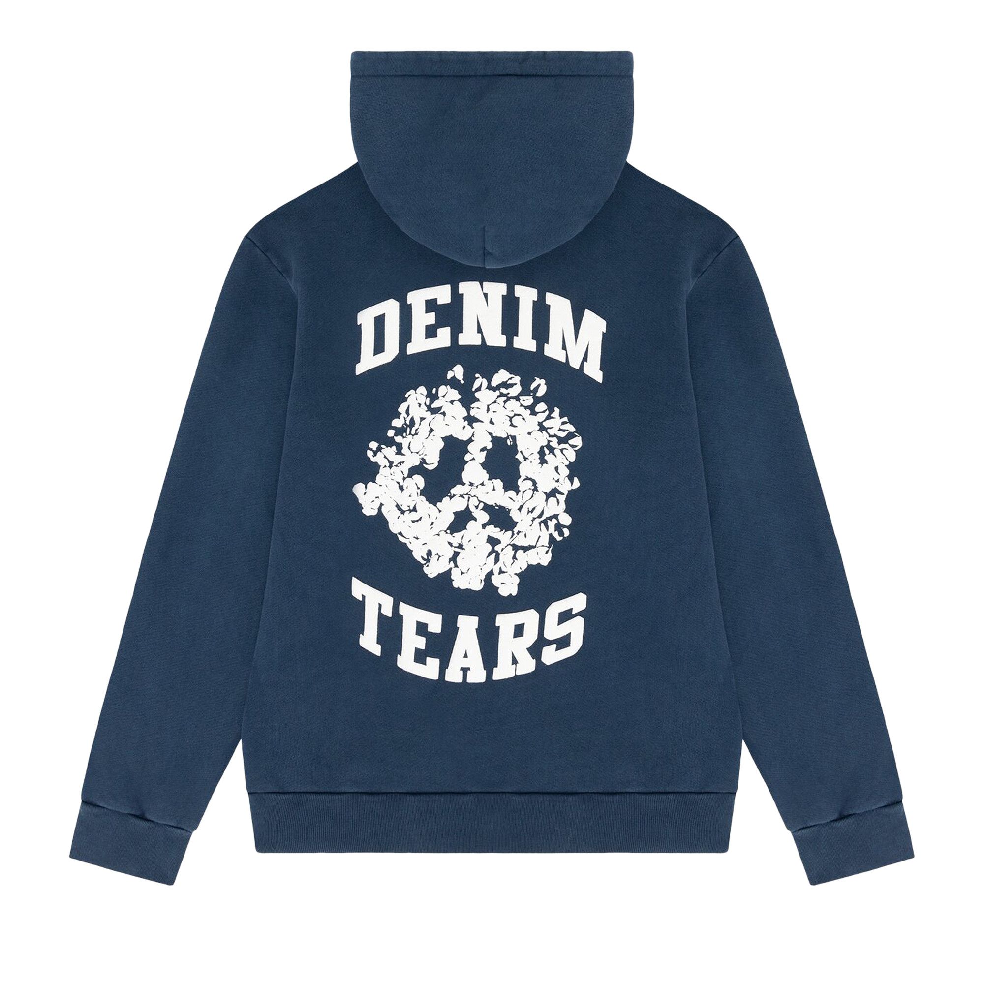 Buy Denim Tears University Zip Hoodie 'Navy' - 201 080 NAVY | GOAT