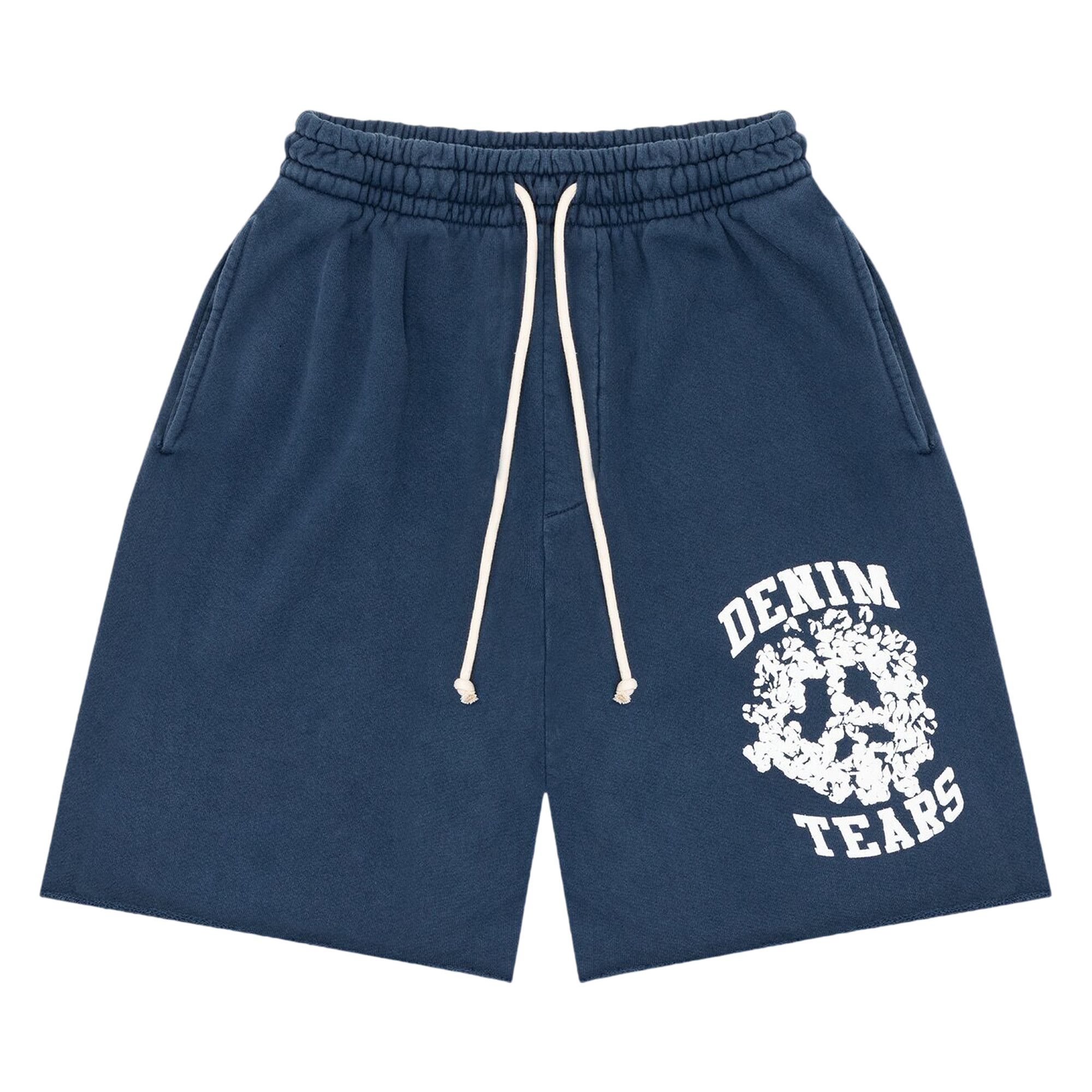 Buy Denim Tears University Shorts 'Navy' - 402 080 NAVY | GOAT