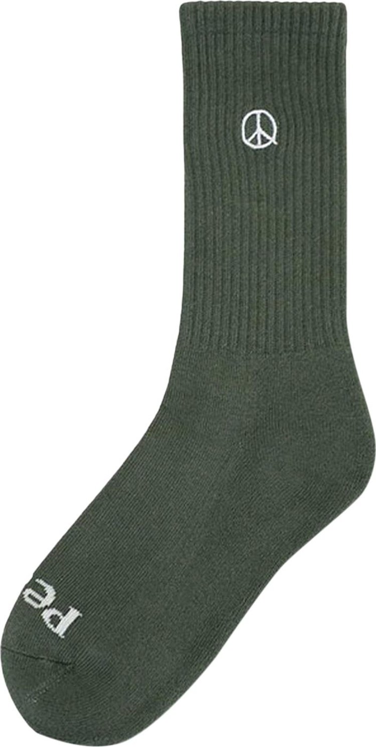 Museum of Peace & Quiet Icon Socks 'Olive'