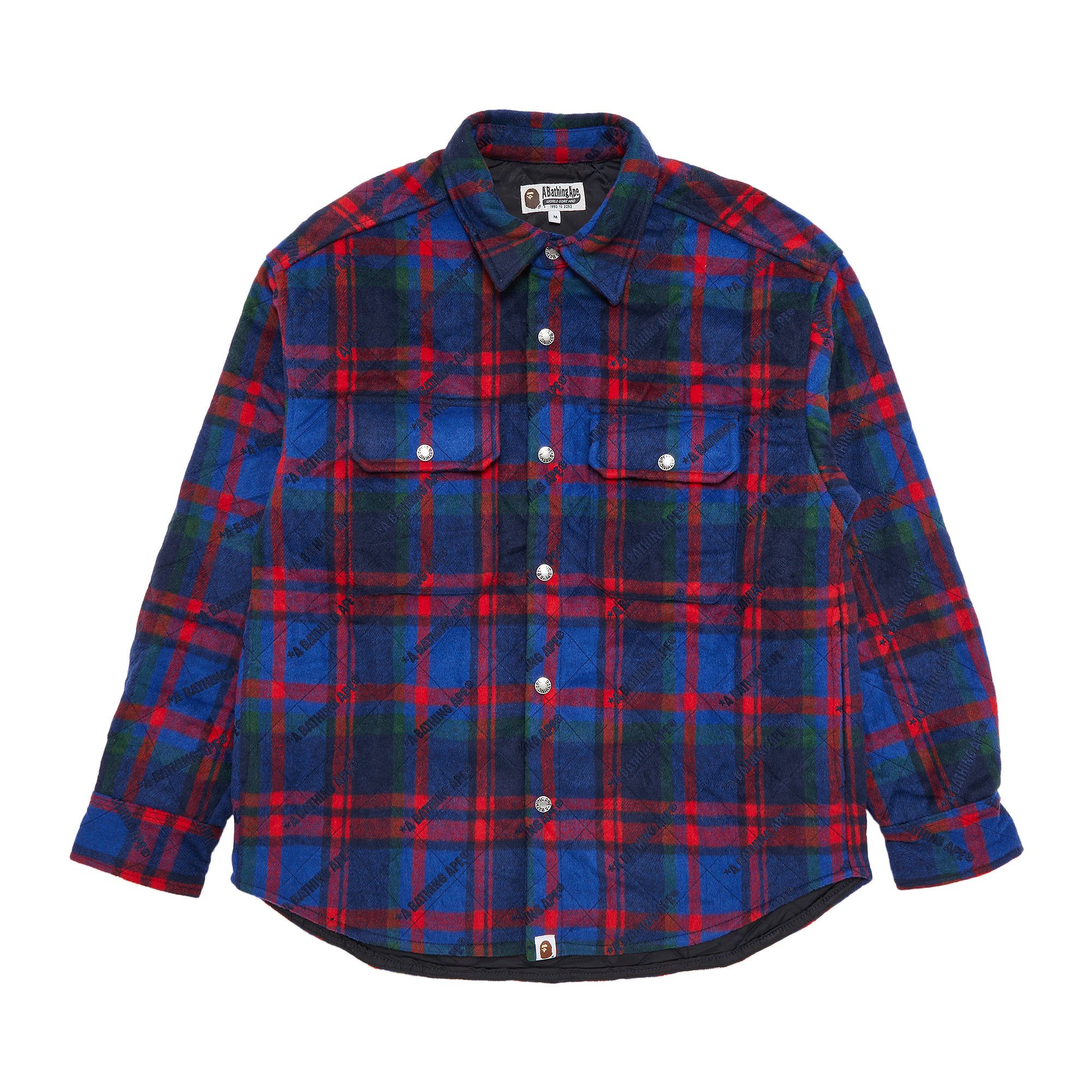 アウトレット福袋 Buy Jacket Shirt Flannel Padded Pattern Check Logo BAPE ジャケット・アウター