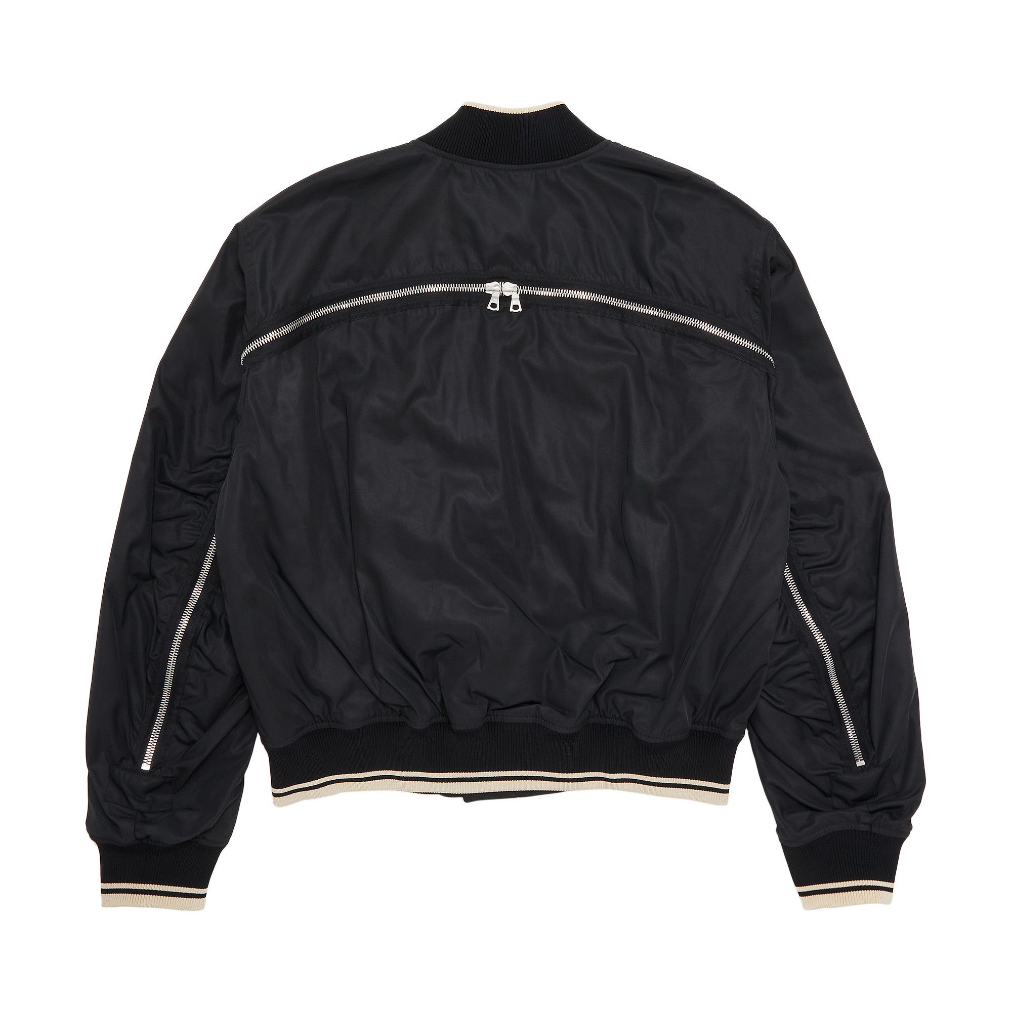 Buy Dries Van Noten Zip Bomber Jacket Black 241 020517 8210 900 GOAT CA