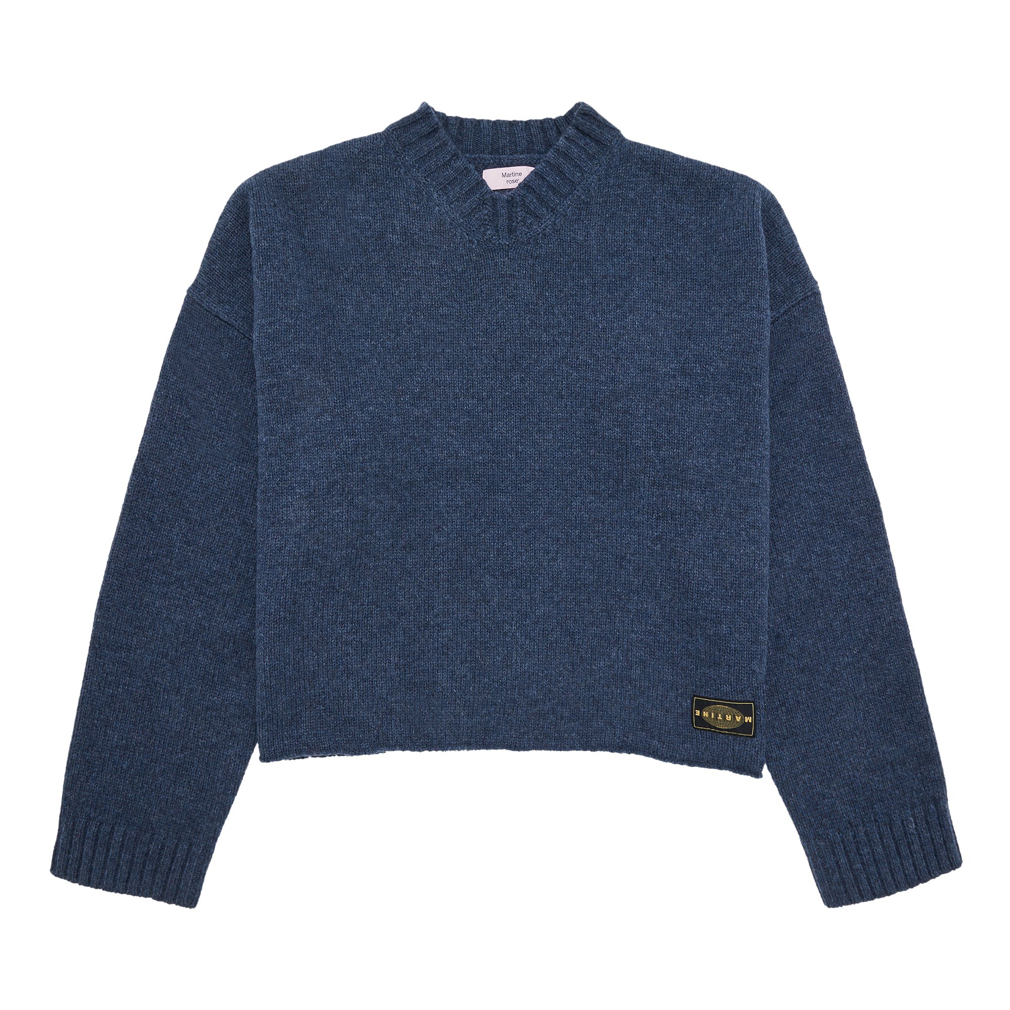 Buy Martine Rose Oversized V Neck Sweater 'Indigo' - MRAW23 927 