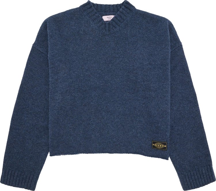 Martine Rose Oversized V Neck Sweater Indigo