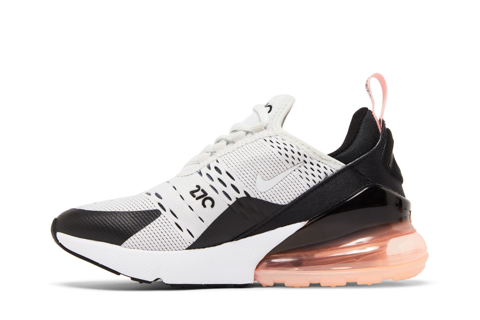 Nike air max 270 platinum tint/black/bleached coral/white top