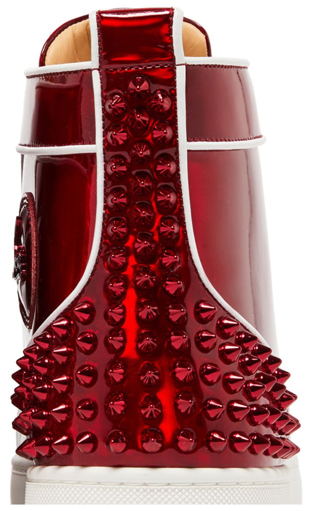 Christian Louboutin Lou Spikes 2 High Red