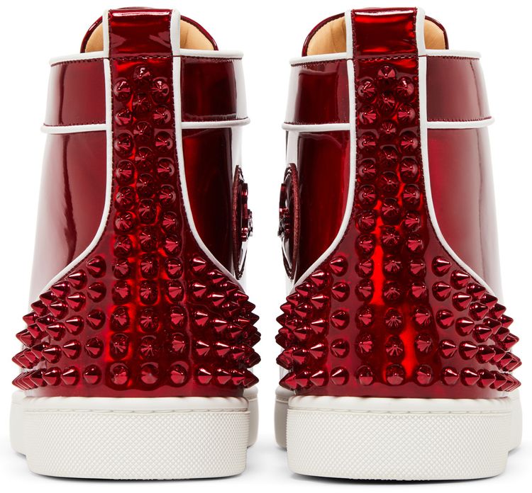 Christian Louboutin Lou Spikes 2 High Red