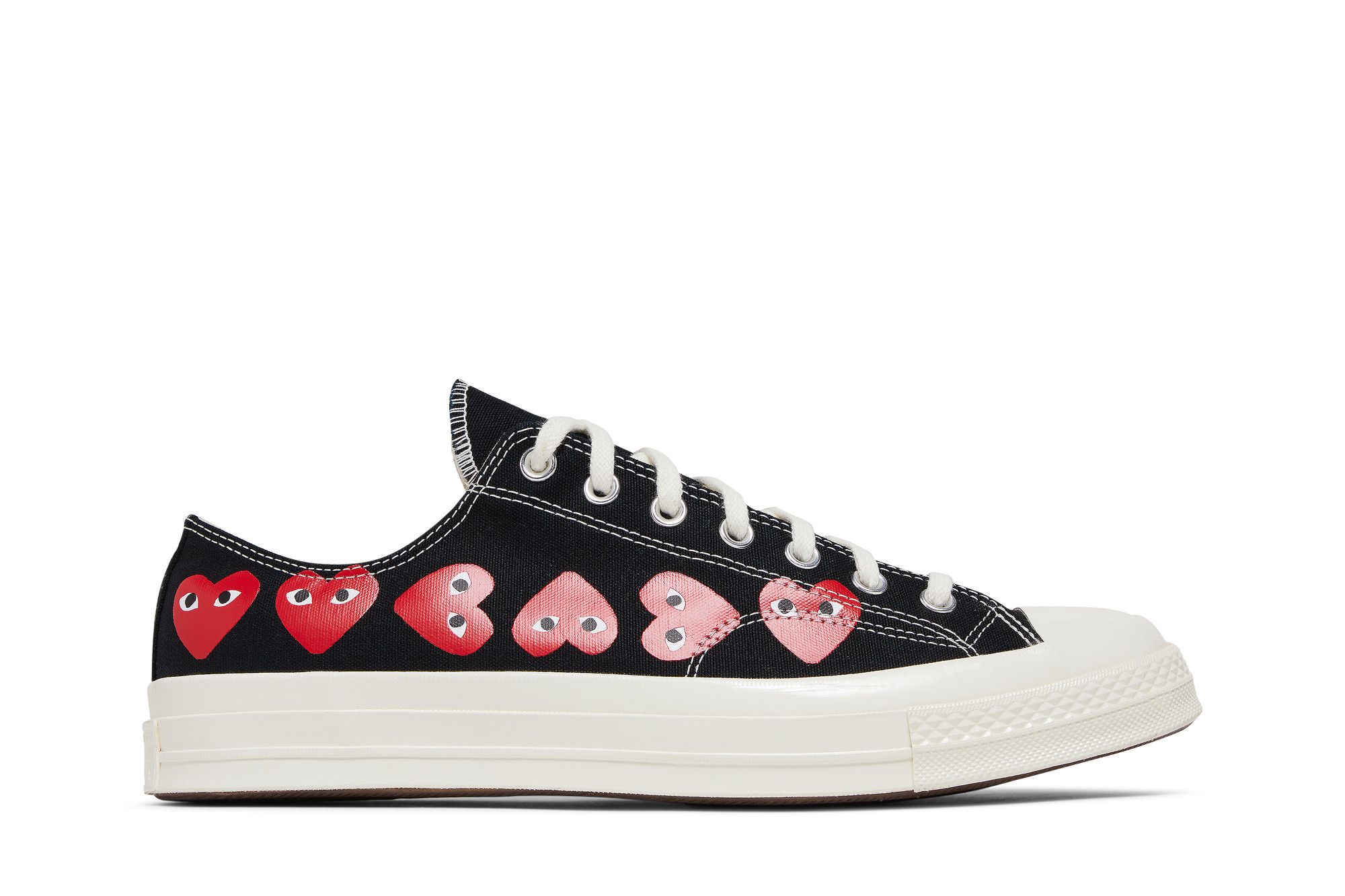 Buy Comme des Garcons PLAY x Chuck 70 Low Multi Heart Black A08149C GOAT SA