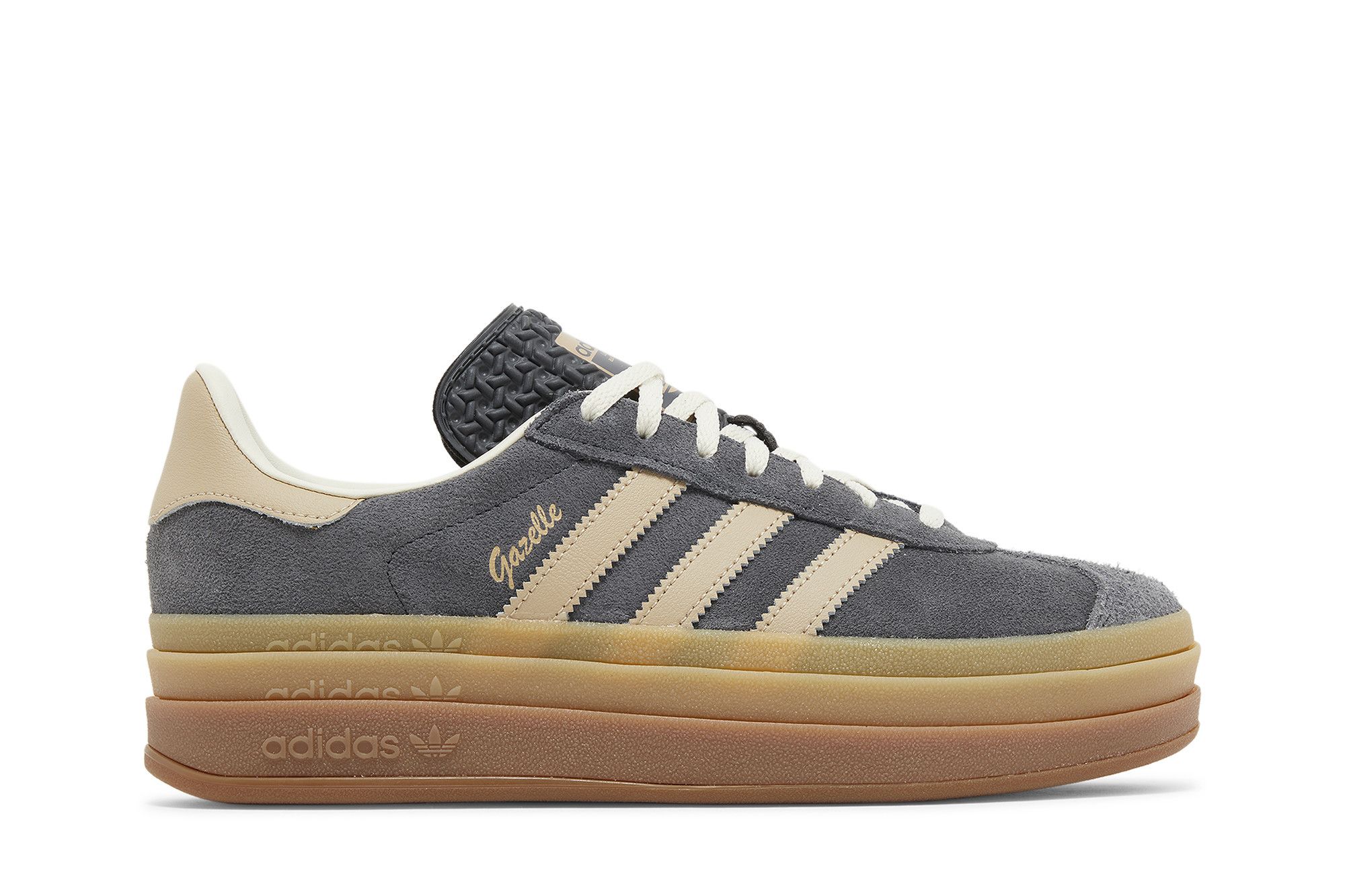 【ADIDAS】 Gazelle Bold Grey Six Magic Beige☆大人気☆ Adidas Gazelle Bold Grey Magic Beige Gum - Trainers