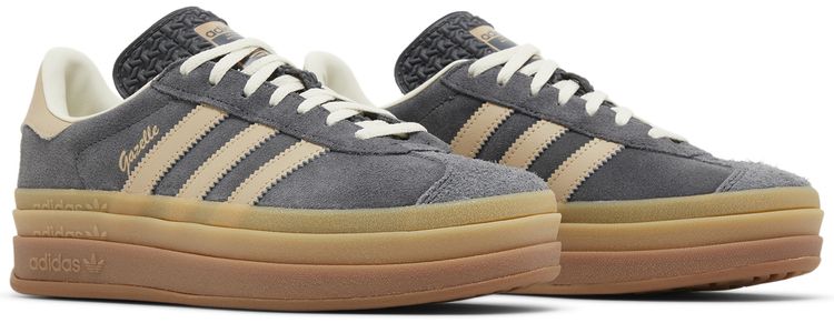 Adidas Wmns Gazelle Bold Grey Magic Beige Gum