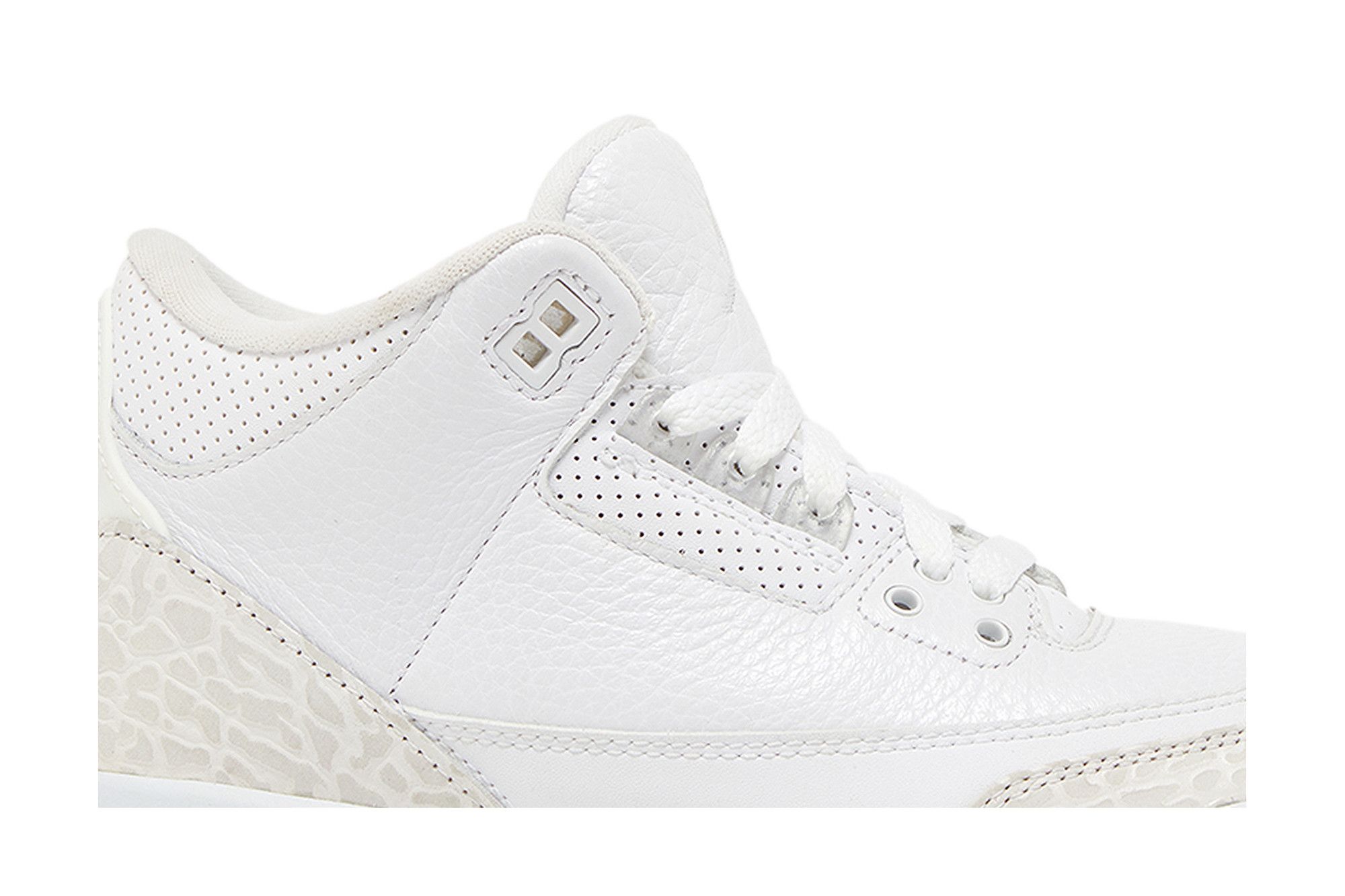 Size 3.5 Air Jordan 3 Retro BG Triple White