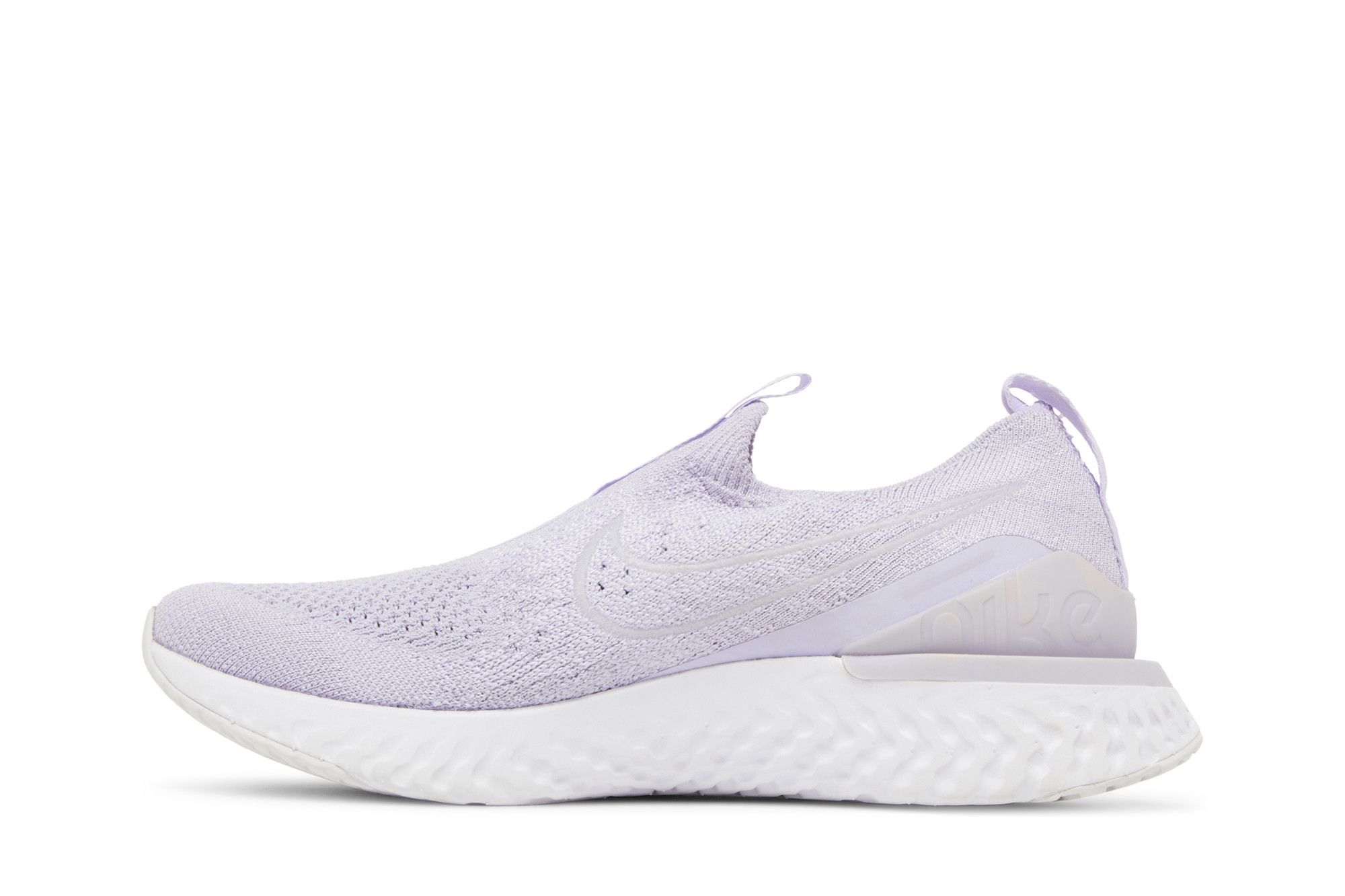 Nike women's epic phantom react flyknit running shoes lavender top