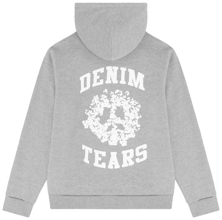 Denim Tears University Zip Hoodie Grey