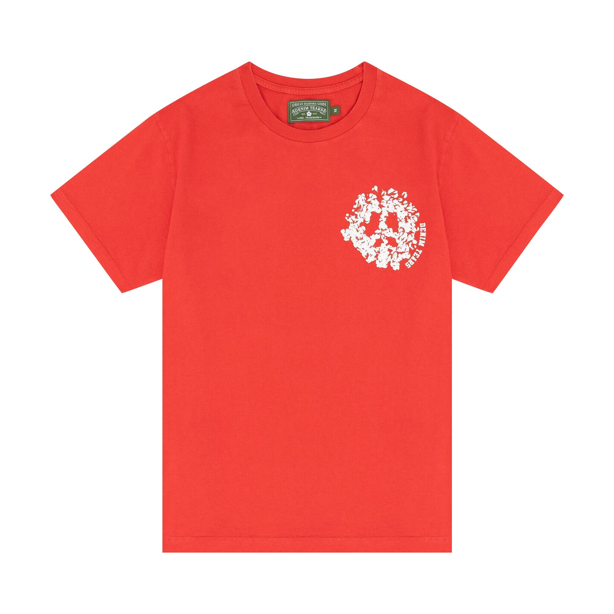 Buy Denim Tears University Tee 'Red' - 101 300 RED | GOAT
