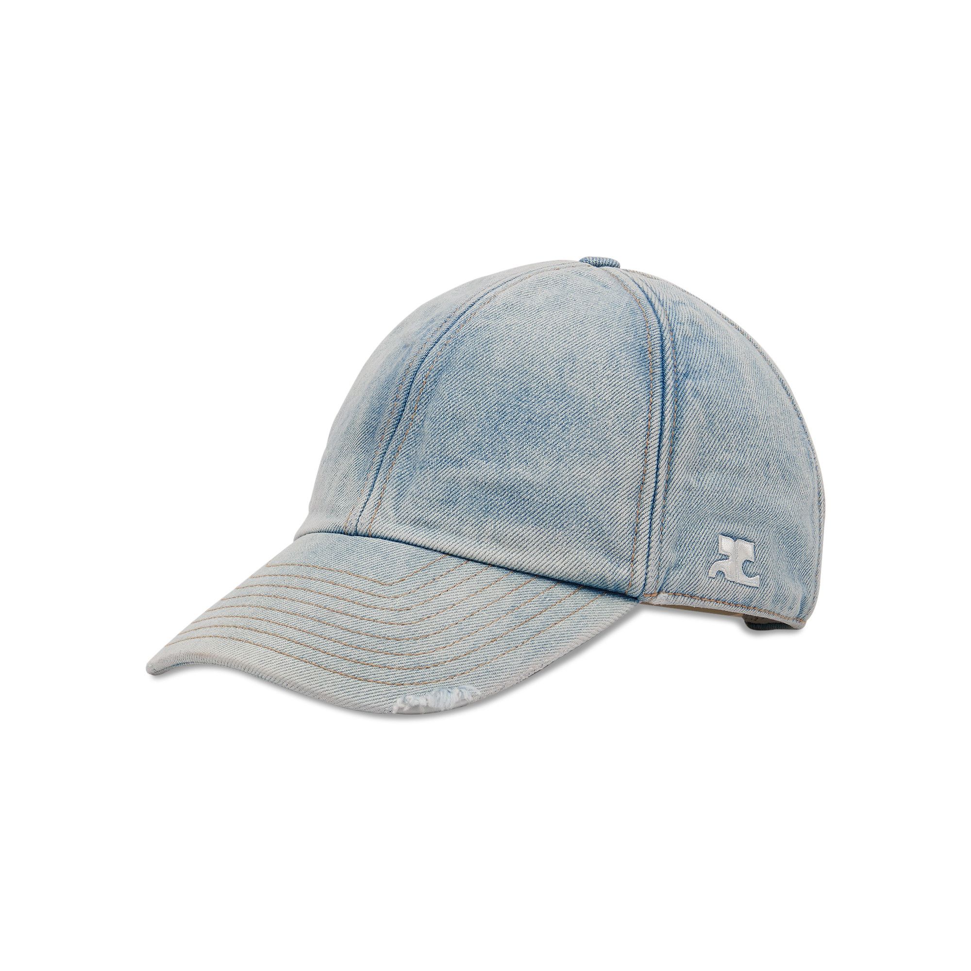 Size s Courrèges Signature Denim Cap 'Light Blue Wash'