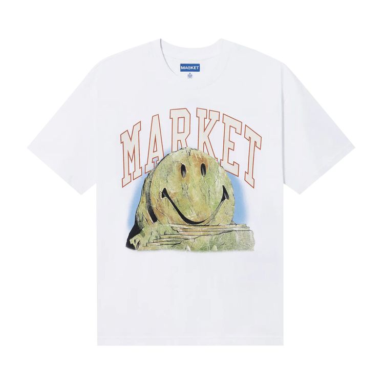 Market Smiley Out Of Body T Shirt White