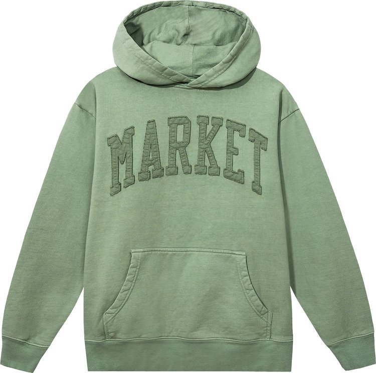 Market Vintage Wash Arc Hoodie Basil