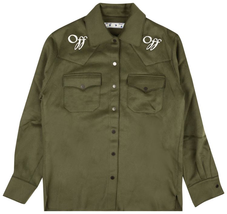 Off White Boxy Military Jacket White