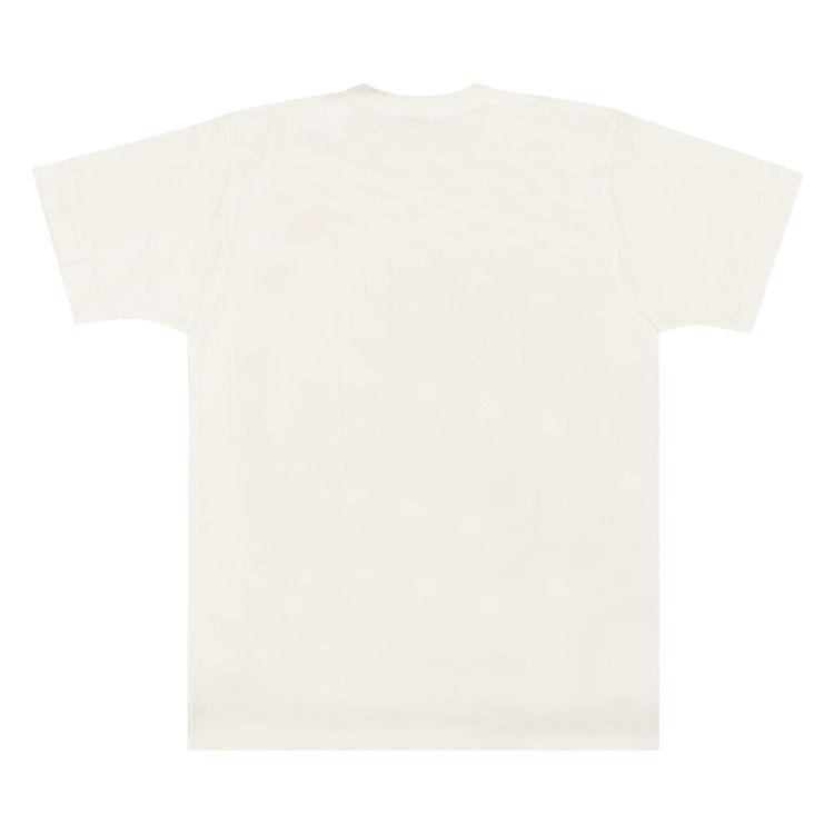 Comme des Garcons PLAY Red Emblem Small Eyes T Shirt White