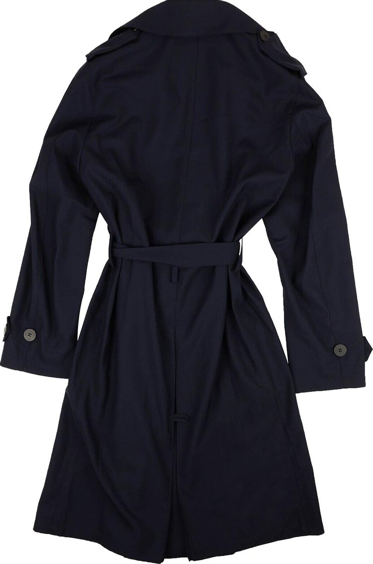 424 Long Wool Blend Jacket Navy