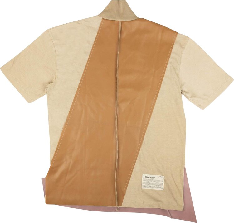 424 Rubber Half Zip Shirt Beige