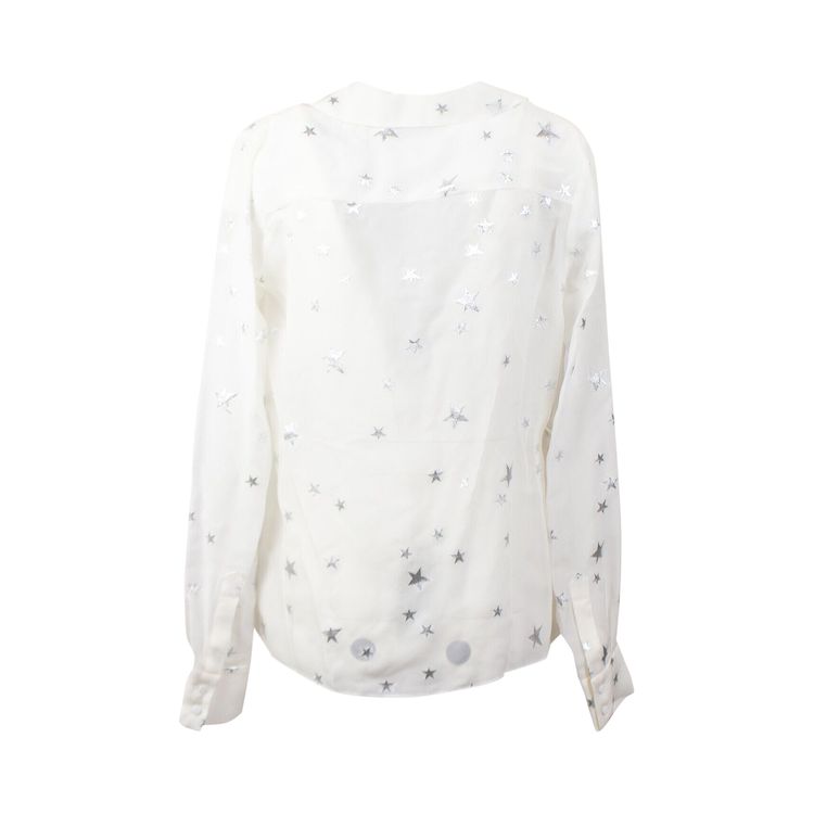 Amiri Stars Fil Coupe Wrap Shirt White