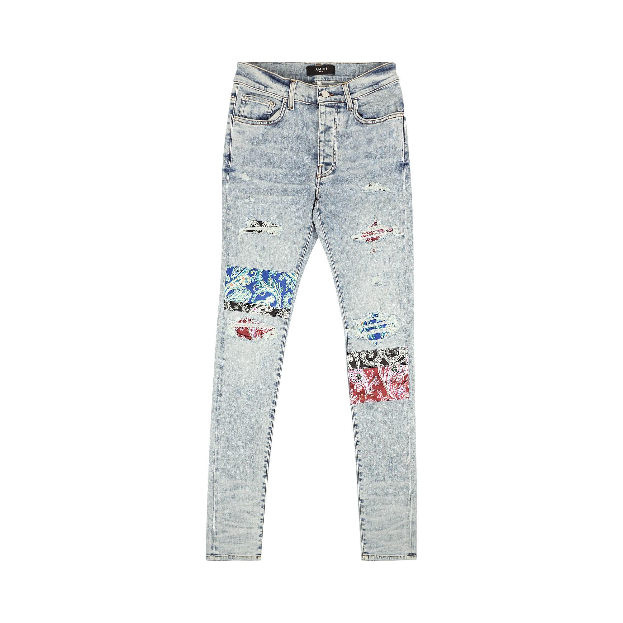 Art patch jeans clearance