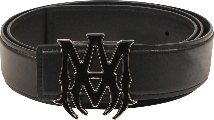 Amiri Logo Belt Black