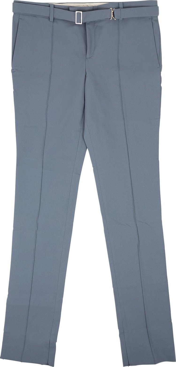 Bottega Veneta Belted Straight Leg Pants Baby Blue