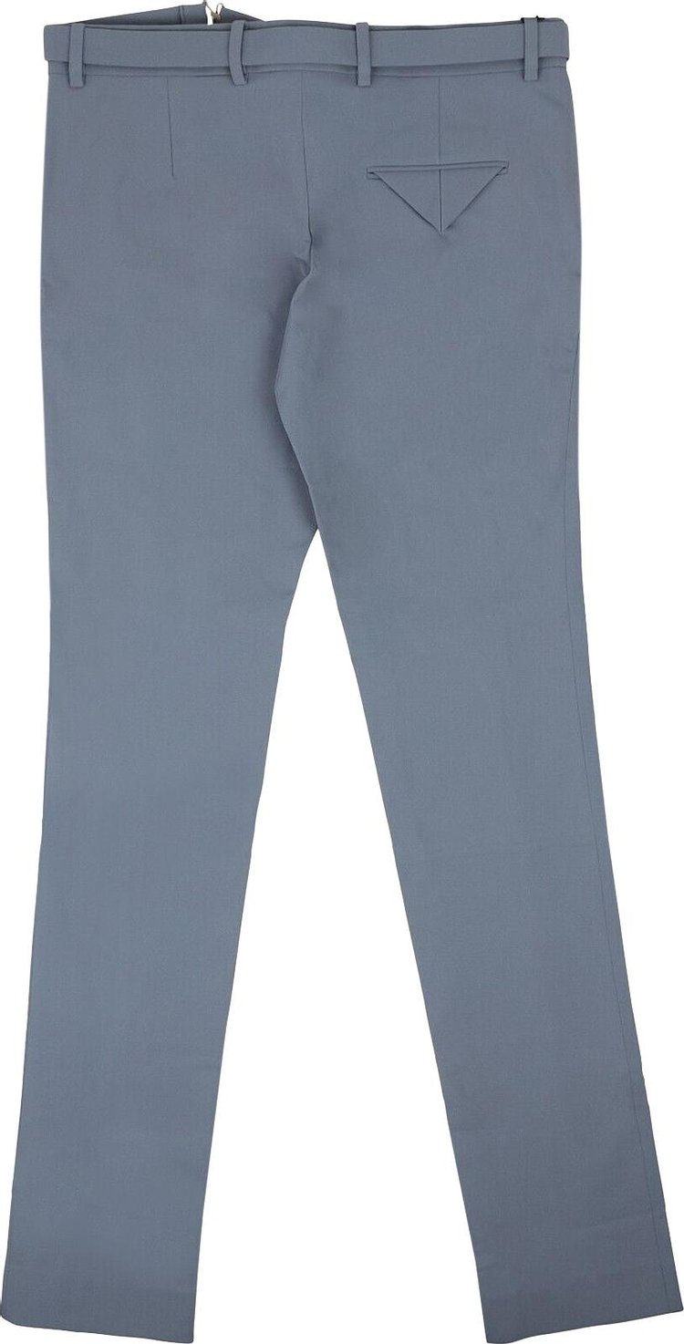 Bottega Veneta Belted Straight Leg Pants Baby Blue