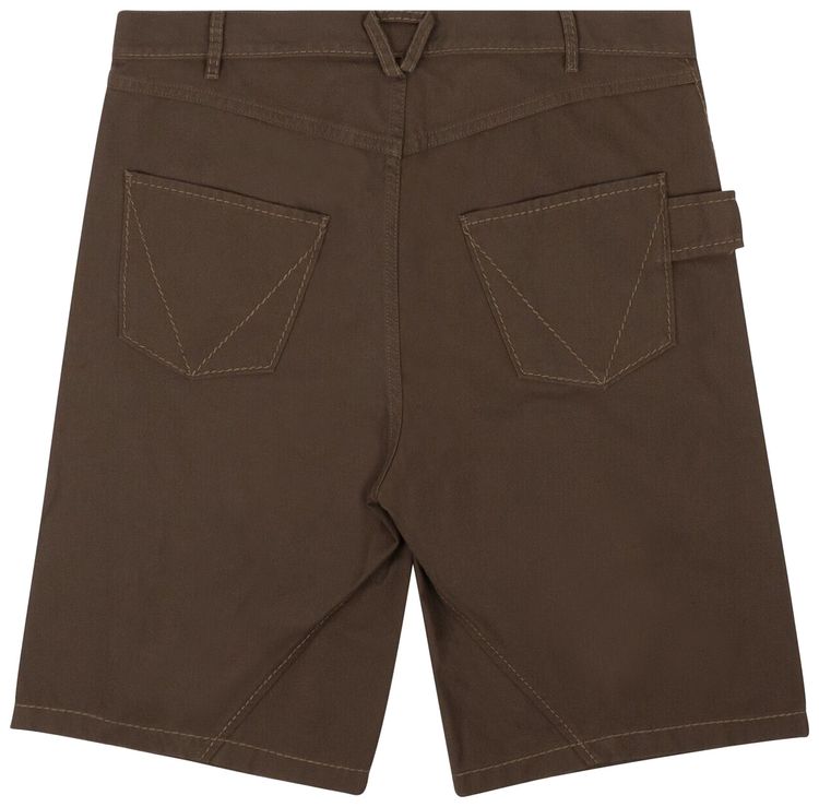 Bottega Veneta Twill Shorts Brown