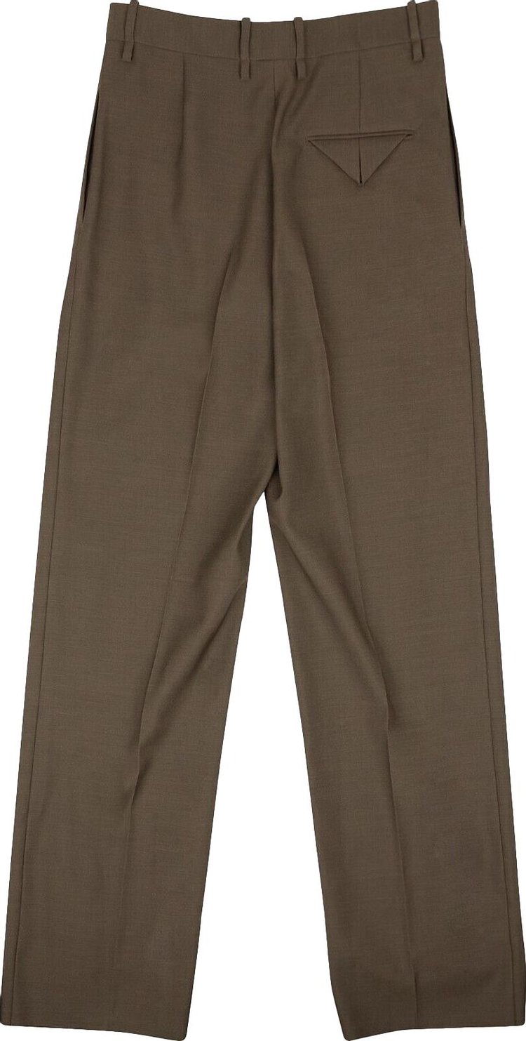 Bottega Veneta Travel Straight Leg Pants Brown