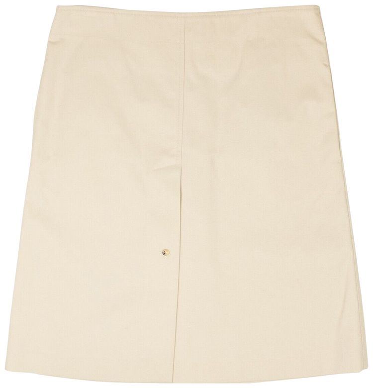 Bottega Veneta Buttoned Down Skirt Beige