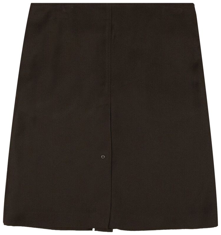 Bottega Veneta Button Down Skirt Chocolate