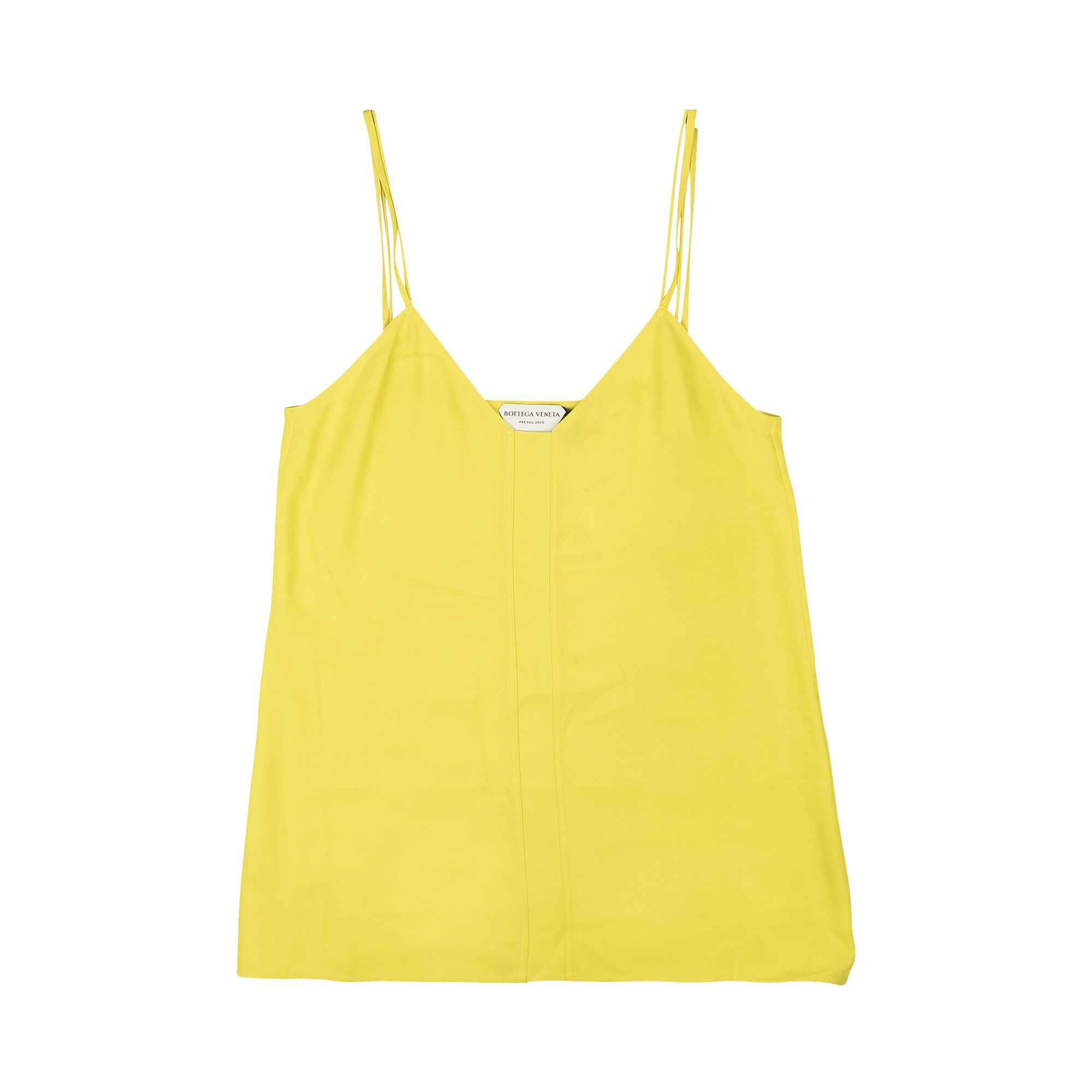 Buy Bottega Veneta V Neck Spaghetti Strap Cami Tank Top Yellow 629737 VKQ30 7219 GOAT