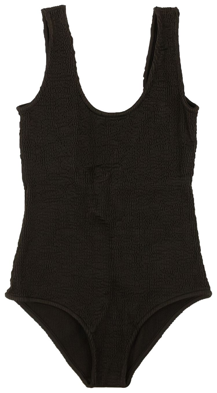 Bottega Veneta Crinkle One Piece Swimsuit Fondant