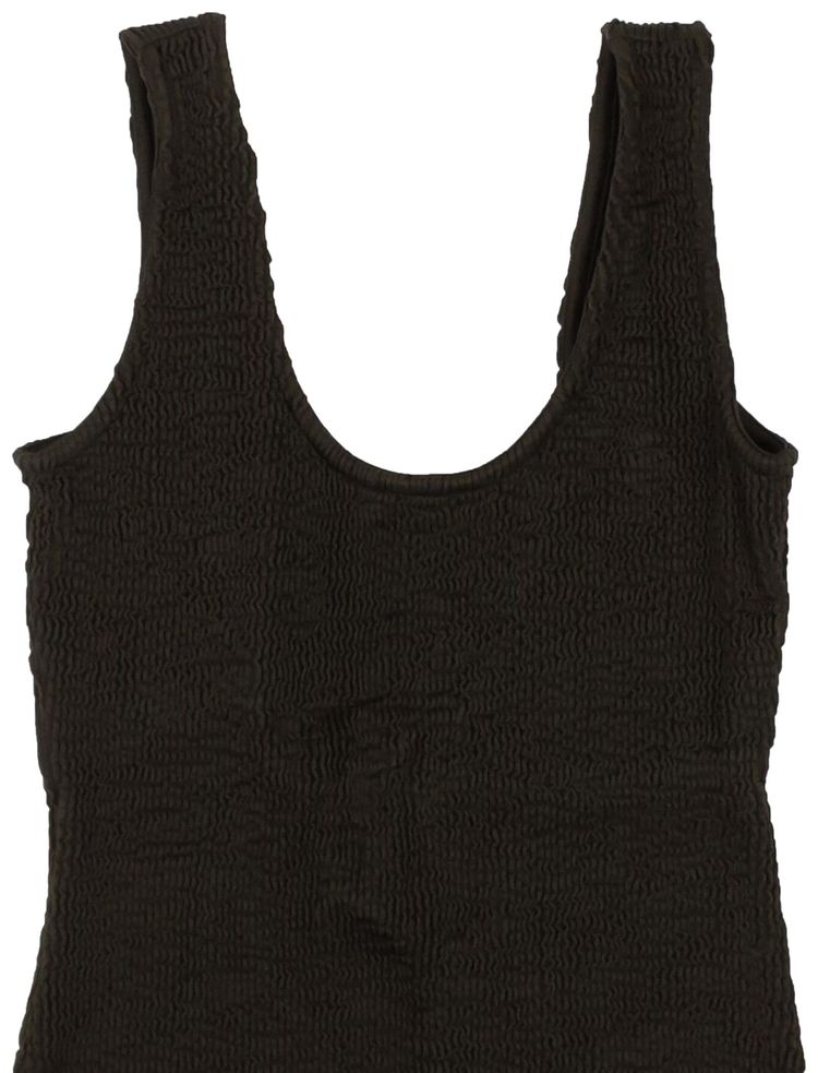 Bottega Veneta Crinkle One Piece Swimsuit Fondant