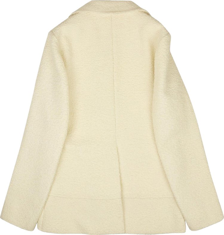 Bottega Veneta Boucle Bonded Jacket Off White