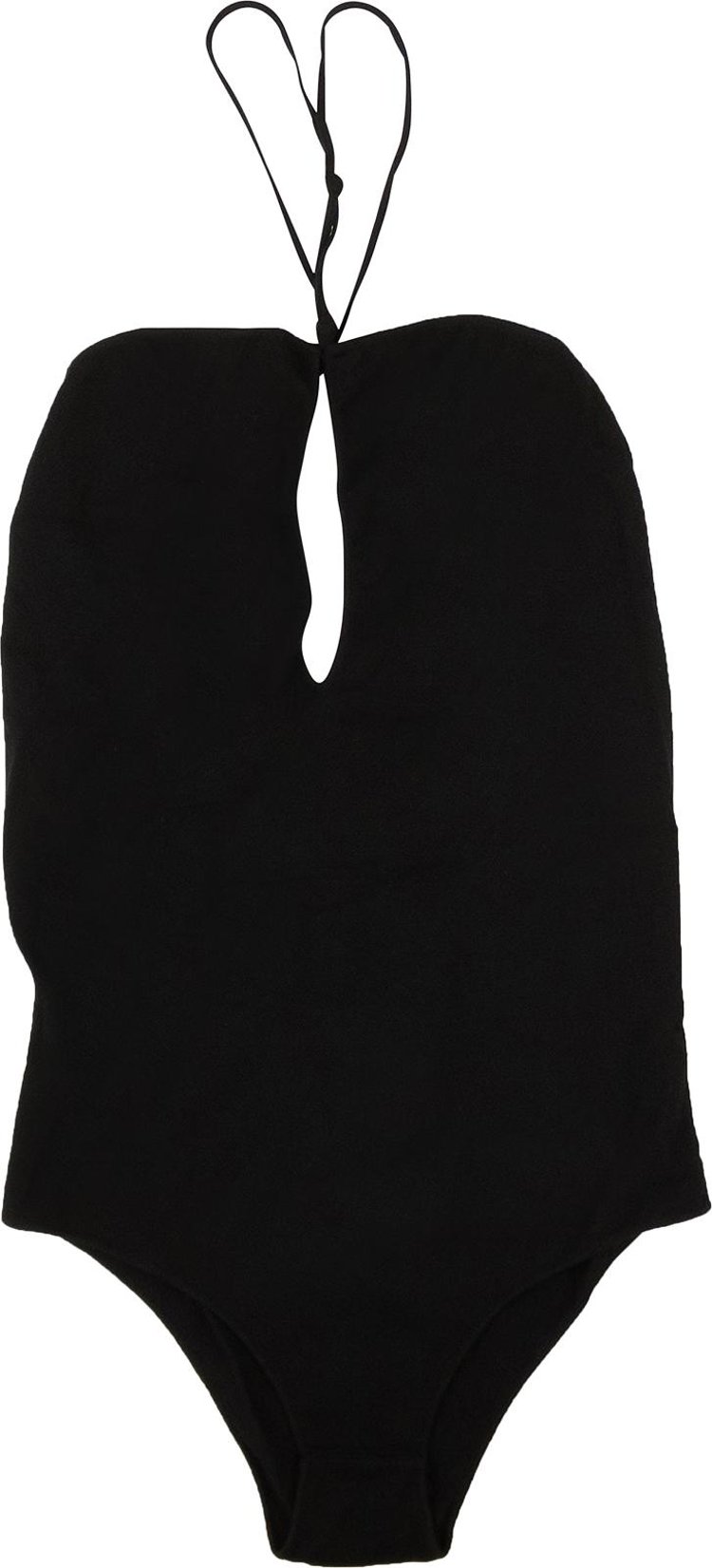Bottega Veneta Knit V Neck Bodysuit Swimsuit 'Black'