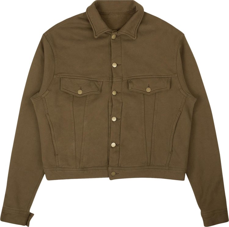 Fear of God French Terry Trucker Jacket 'Army Green'