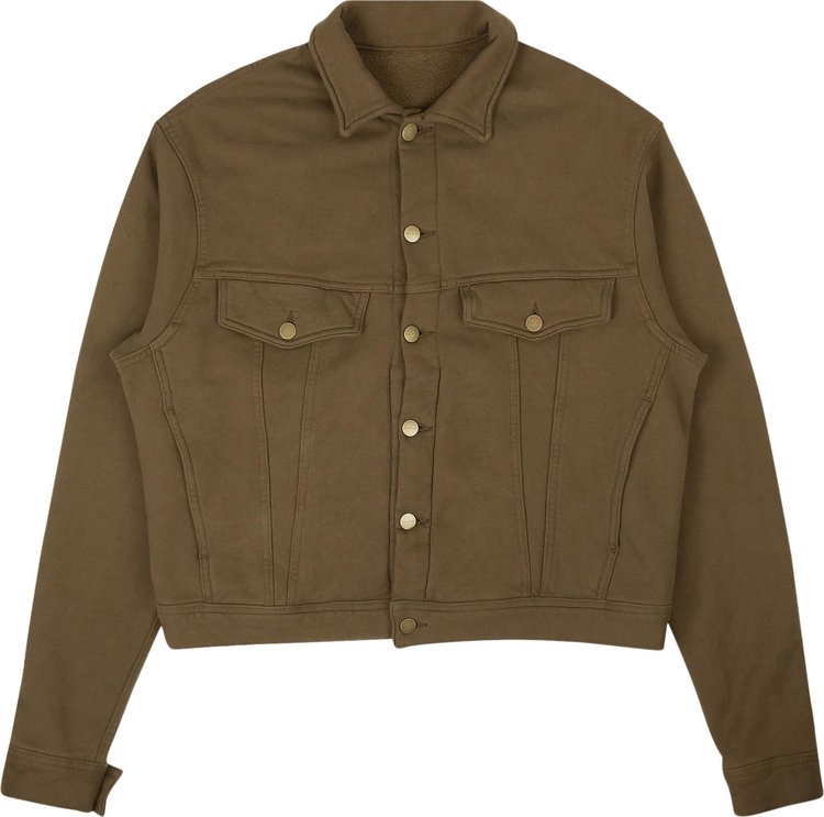 Fear of God French Terry Trucker Jacket Army Green