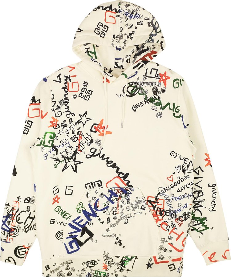 Givenchy All Over Print Hoodie Sweatshirt 'Off White'
