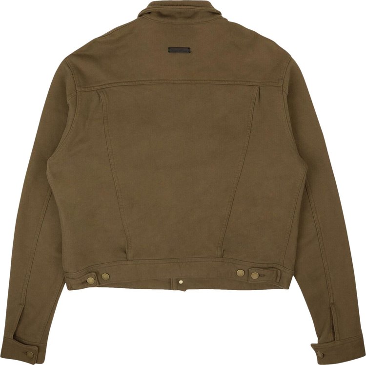 Fear of God French Terry Trucker Jacket Army Green