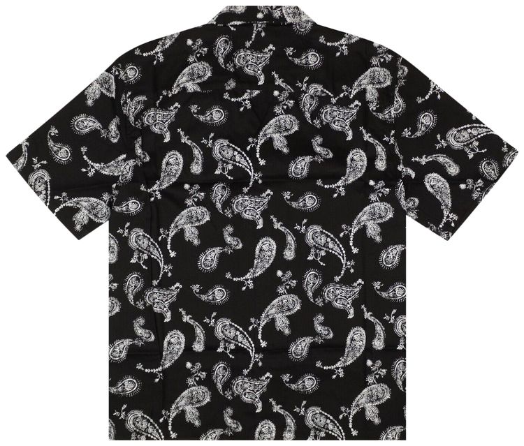 Nahmias Paisley Oceanside Button Down Shirt Black