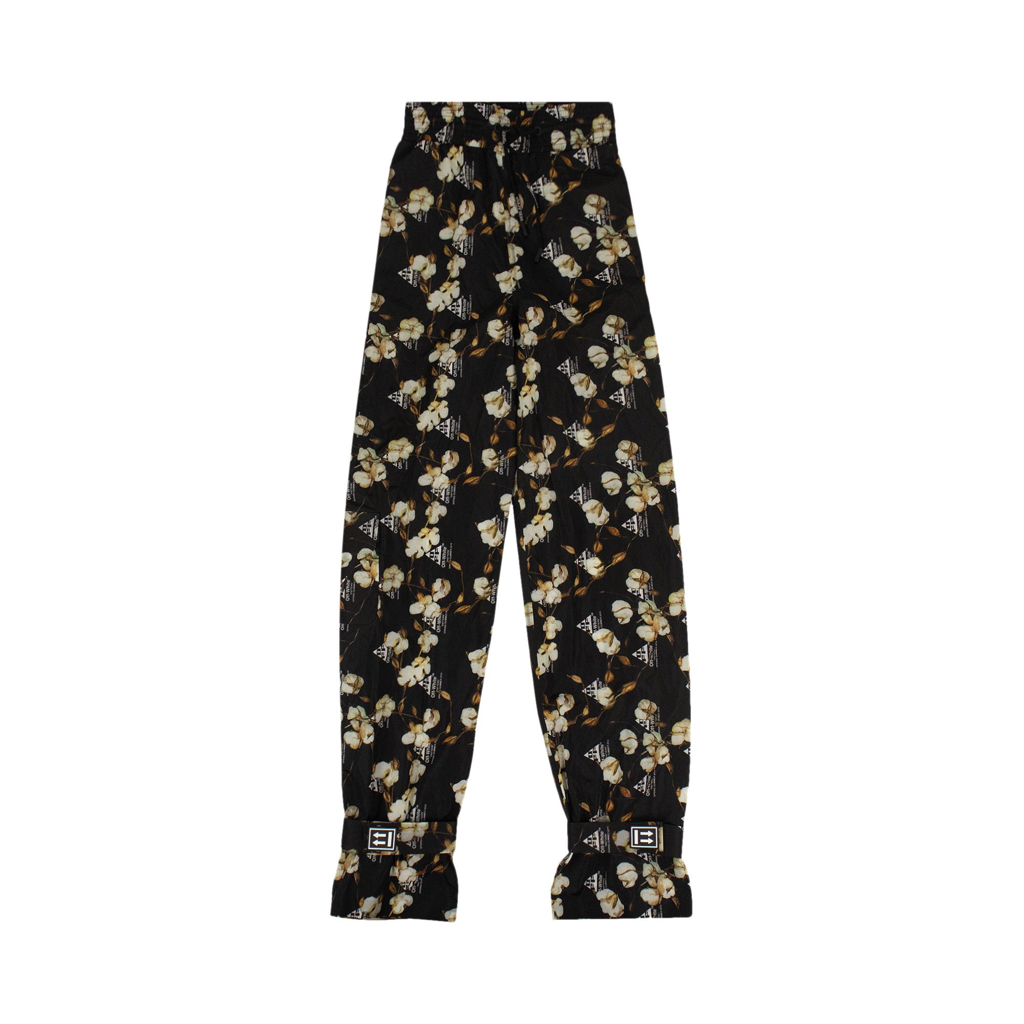 パンツ Off-White 'Ow' embroidered joggers Off-White OW-print Cotton Track Pants | White | FARFETCH