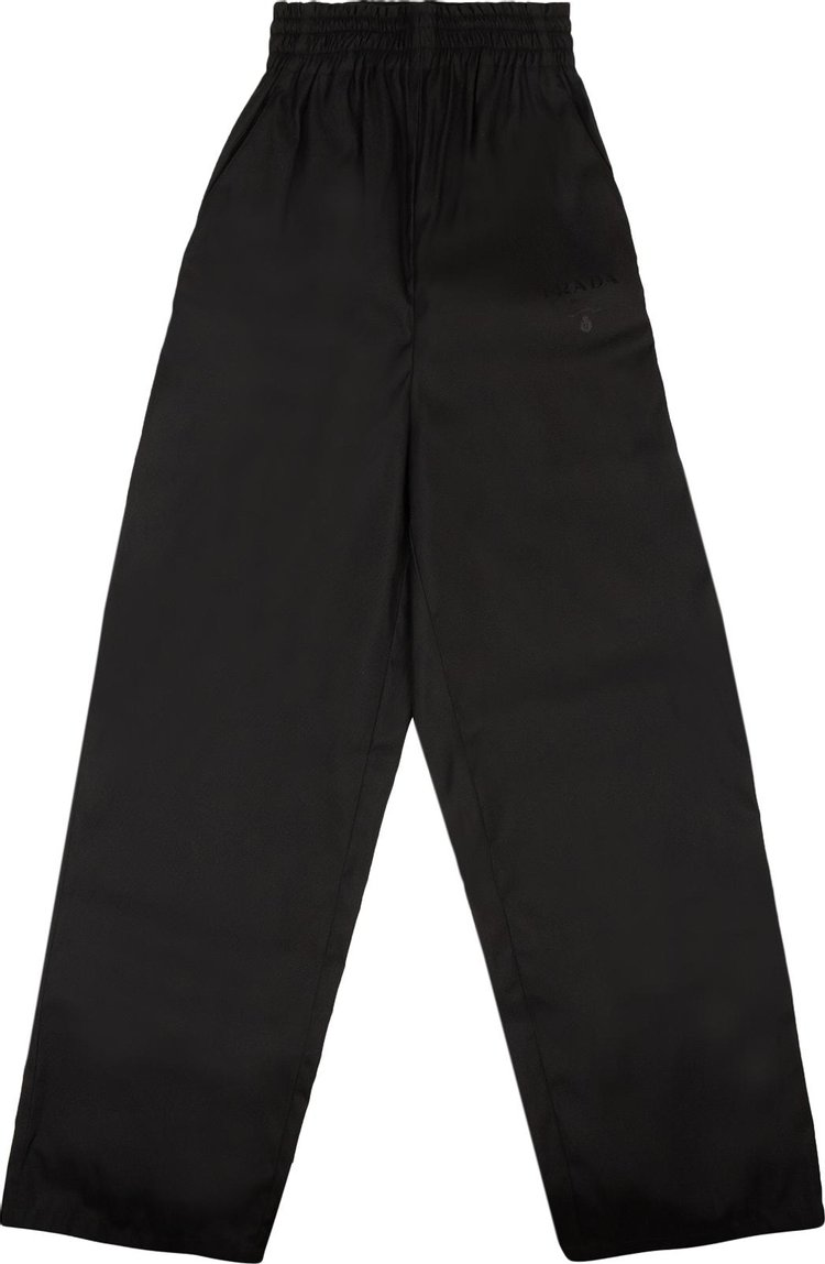 Prada Re-Nylon Wide Leg Pants 'Black'