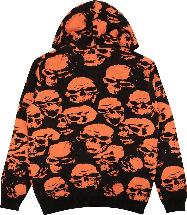 Psychworld Skull Hoodie Orange