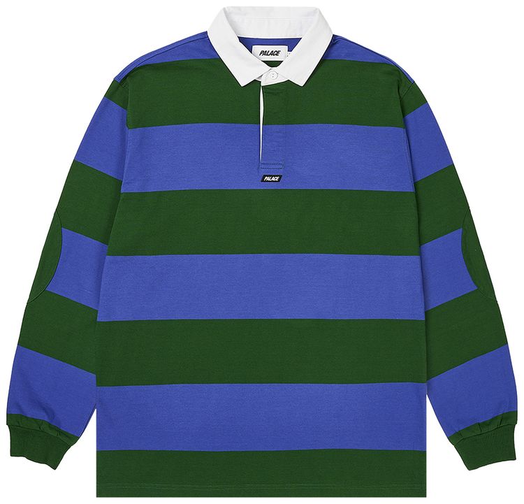 Palace Elbow Stripe Rugby BlueGreen