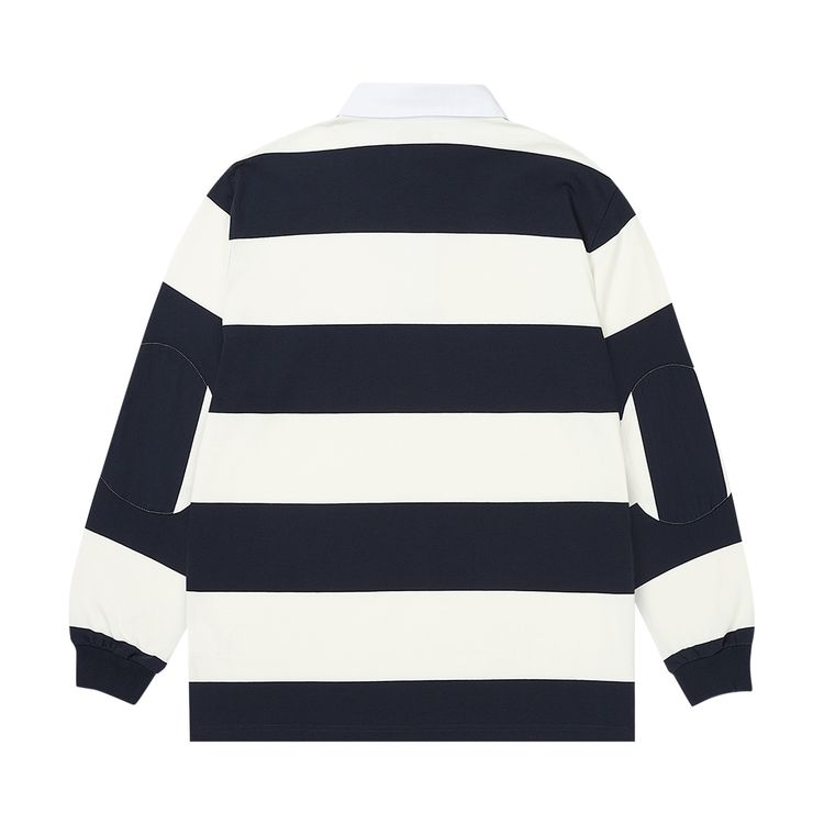 Palace Elbow Stripe Rugby WhiteNavy