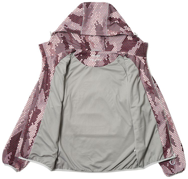 Palace P Tec Fleece Jacket Hexa Camo Grey